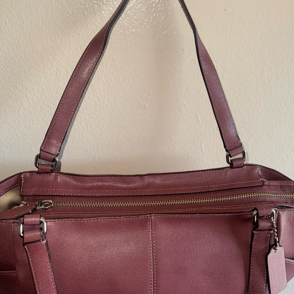 Coach Carrie Leather Tote Bag - Picture 9 of 11